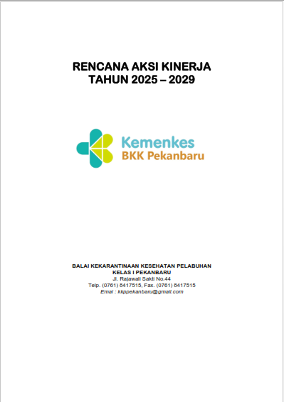 Rencana Aksi Kinerja Tahun 2025-2029